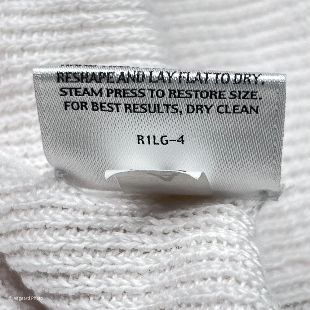 Eileen Fisher Linen Ribbed Knit Shawl V-Neck Pullover Sweater Vest Size S - Picture 10 of 10